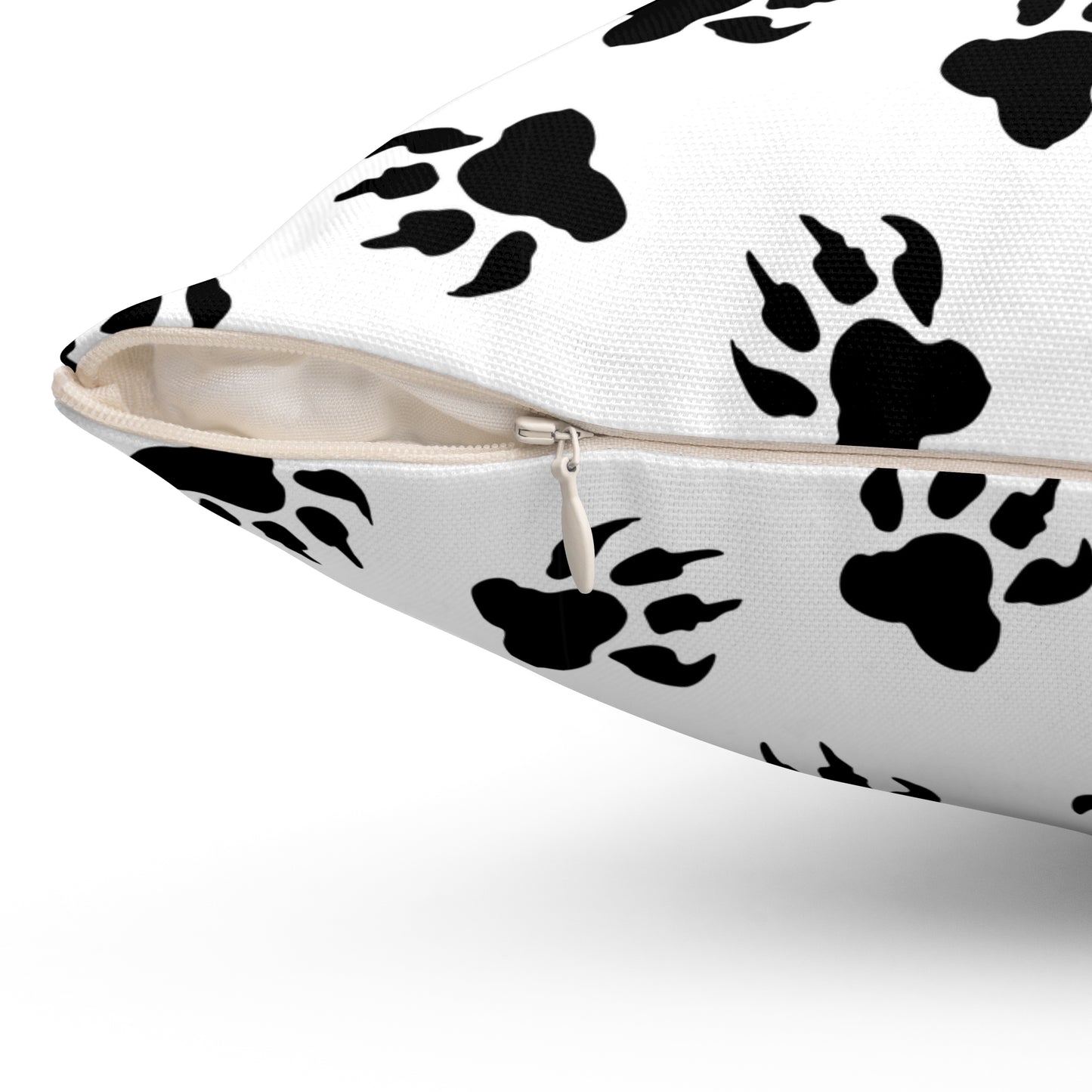 Tiger Paw Print Square Pillow