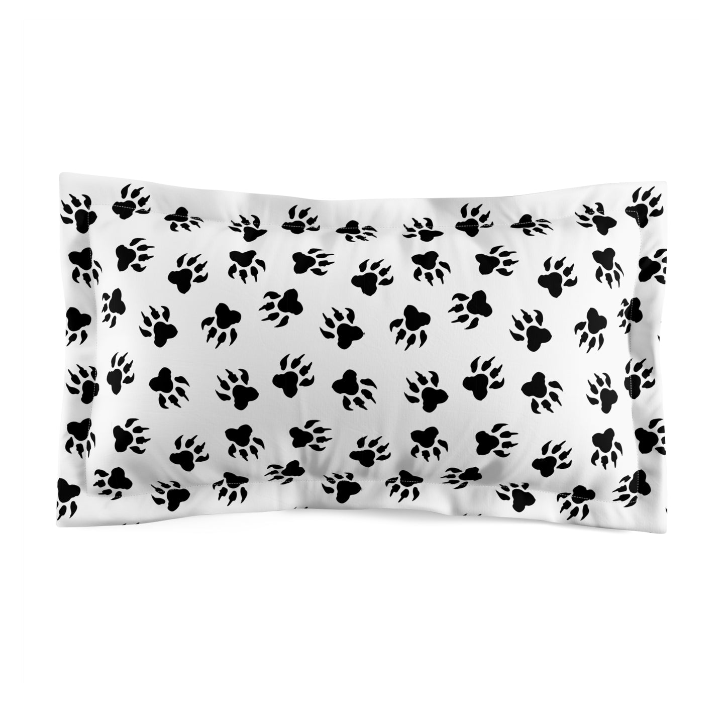 Tiger Paw Print Pillow Sham