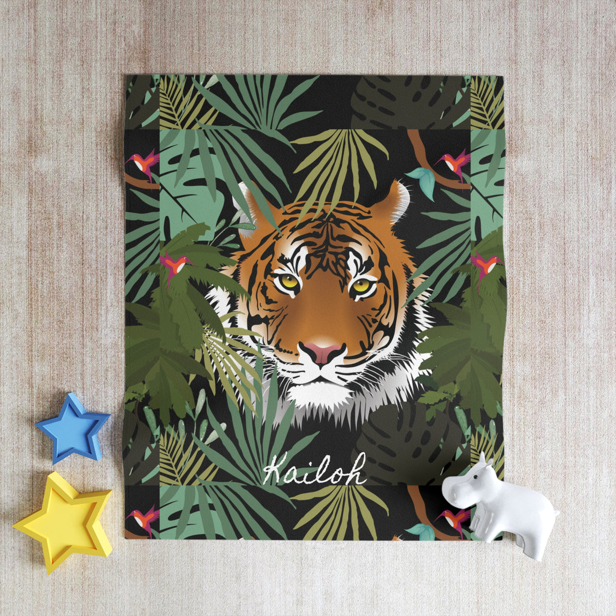 Jungle Tiger Throw Blanket