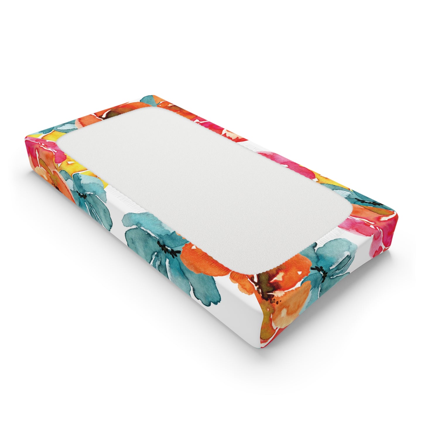 Flower Power Personalized Changing Pad Cover