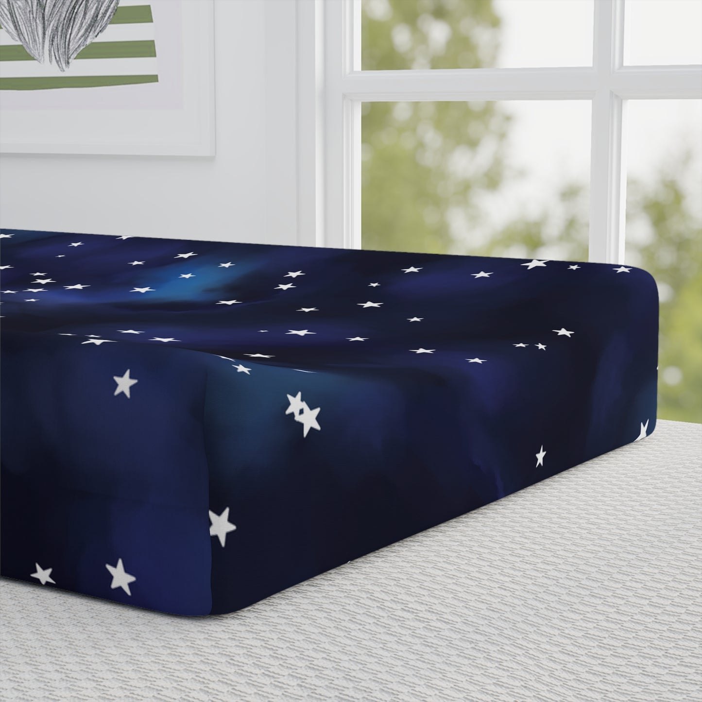 Cosmic Dreams Baby Changing Pad Cover: A Celestial Comfort for Your Little Star