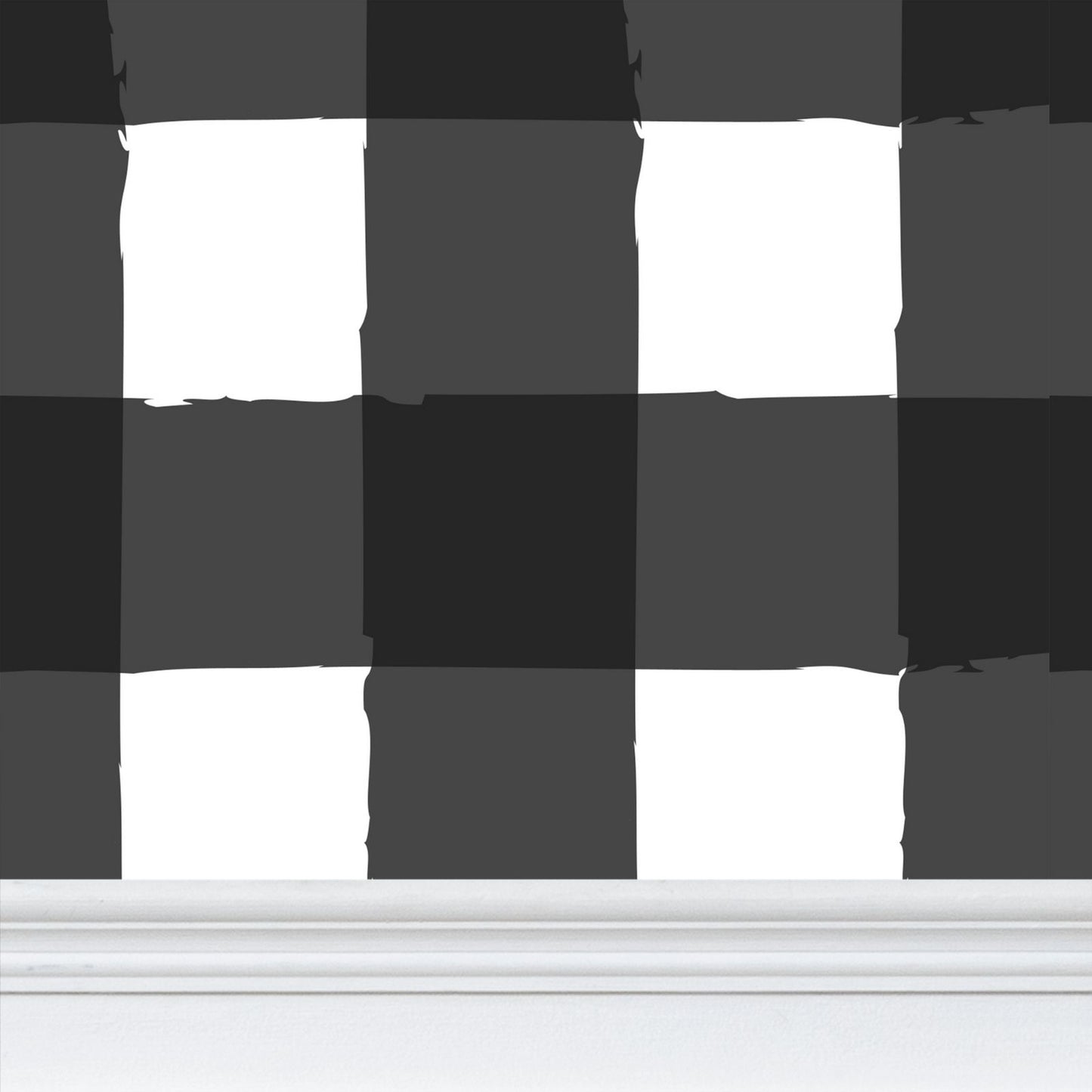 Charming Checkered: Black & White Wallpaper
