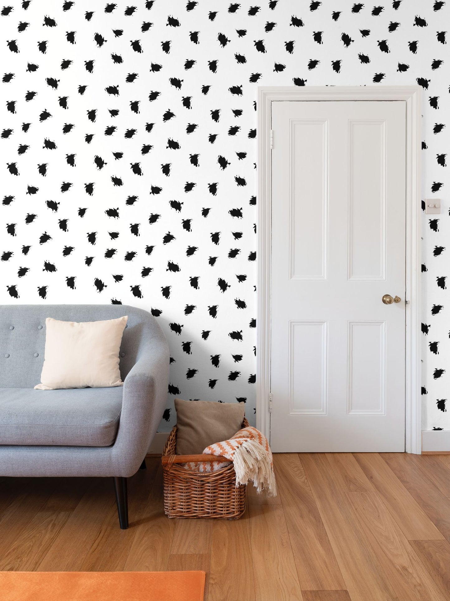 Chic Monochrome Spot Wallpaper - Revitalize Your Room