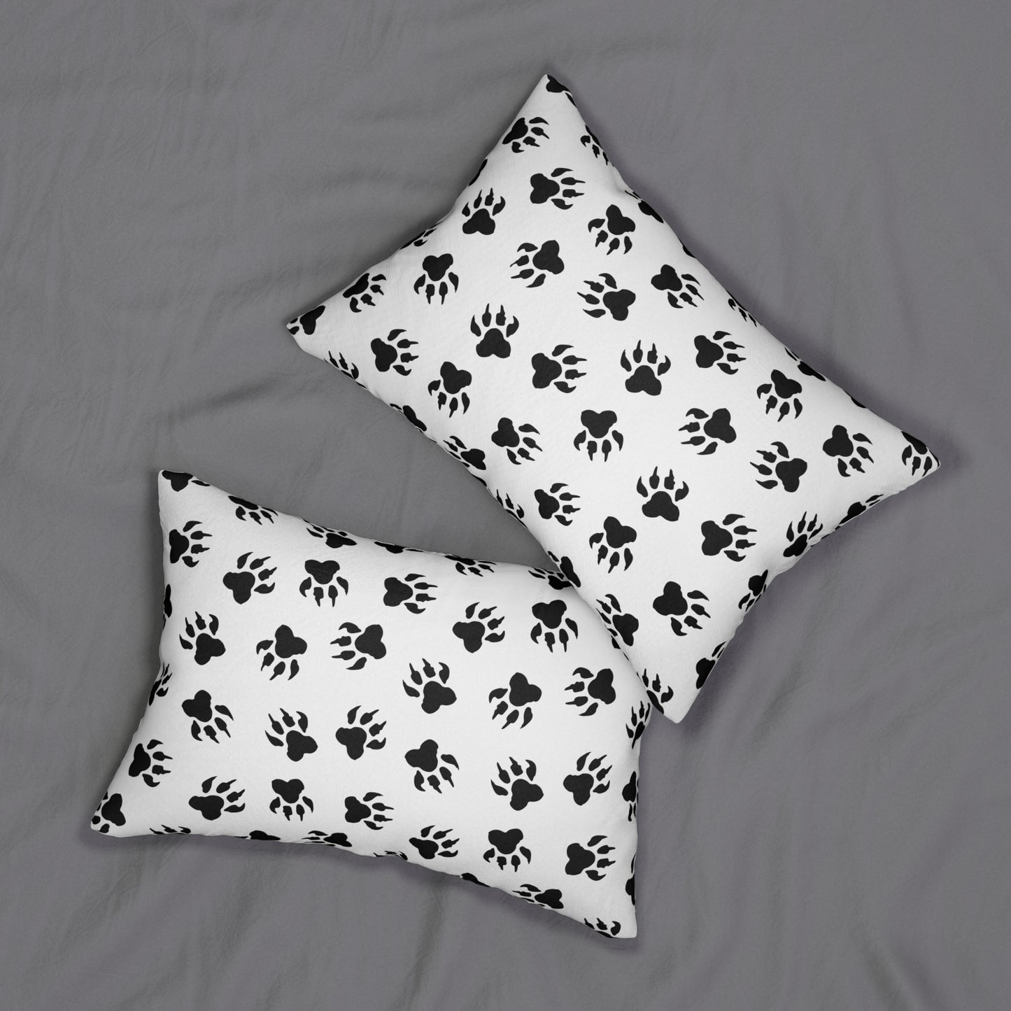 Tiger Paw Print Lumbar Pillow