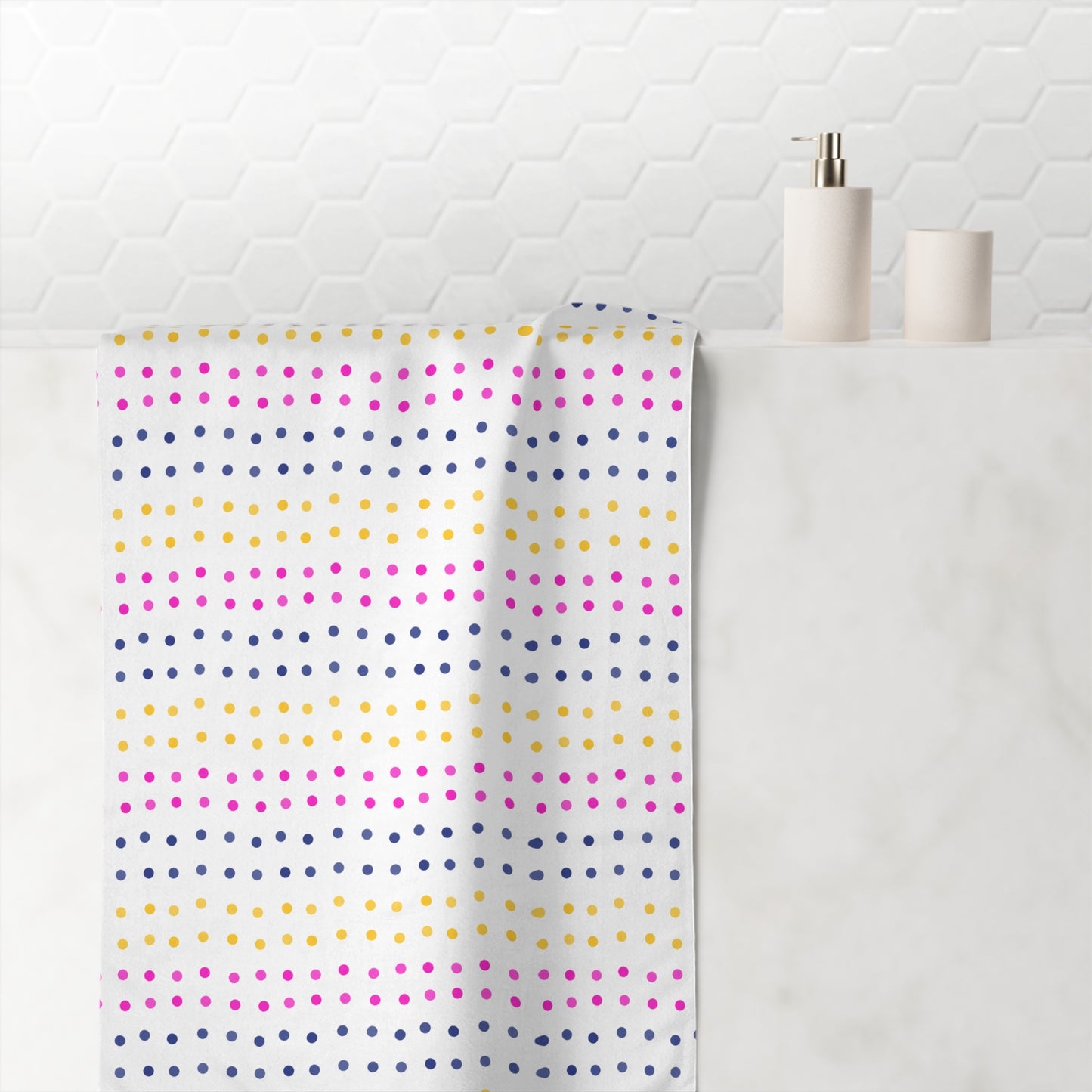 Dotted Dreams Mink-Cotton Towel