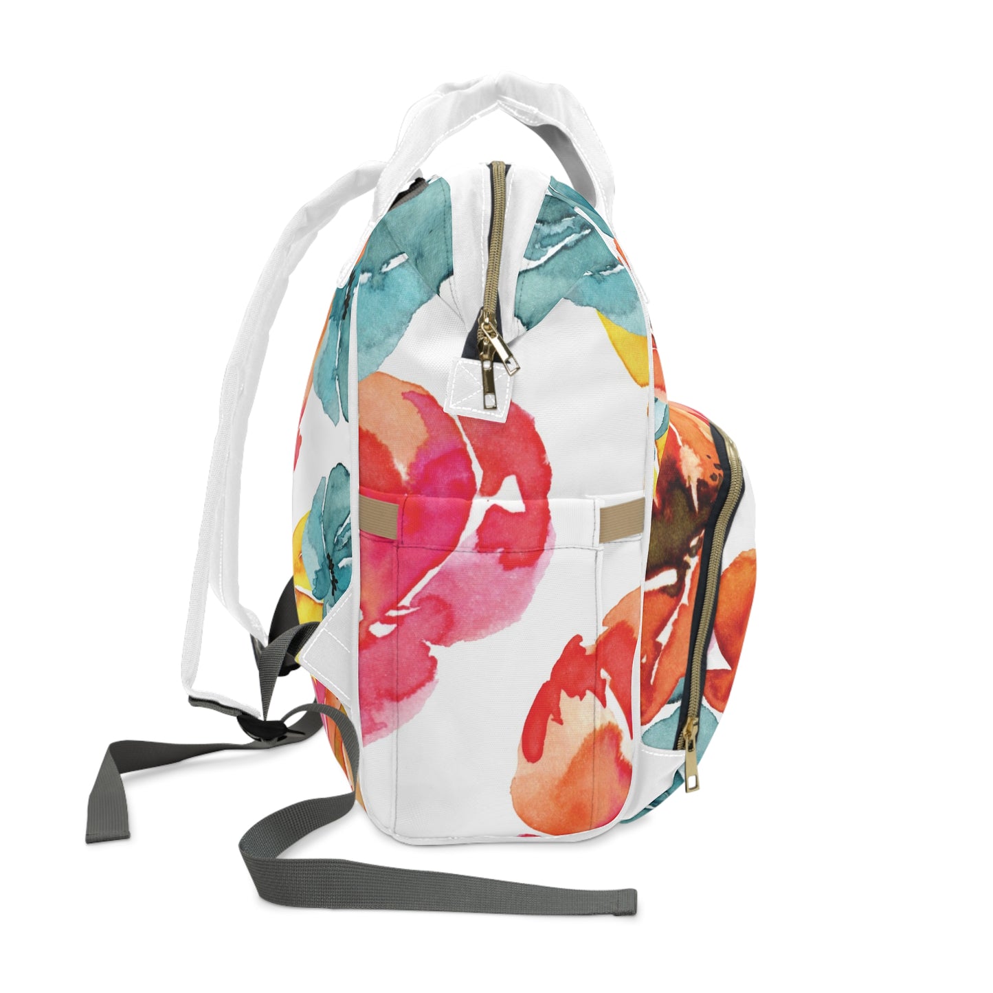Flower Power Multifunctional Diaper Backpack - Your Ultimate On-the-Go Companion!