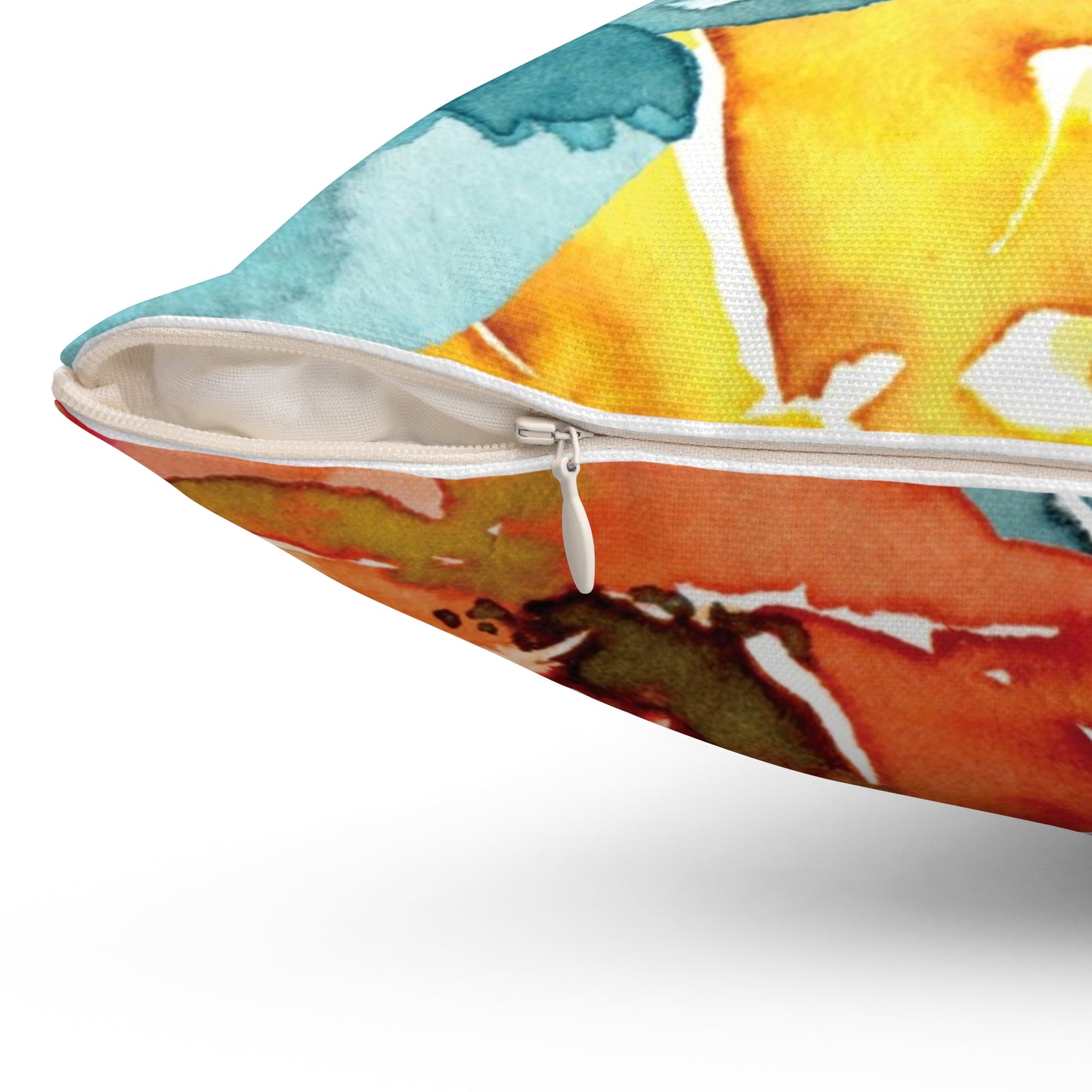 Flower Power Square Pillow - Bring Joyful Vibes to Your Home!