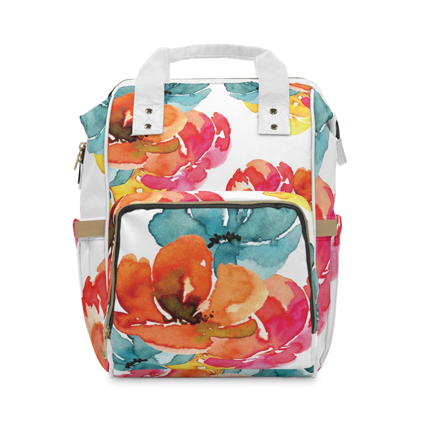 Flower Power Multifunctional Diaper Backpack - Your Ultimate On-the-Go Companion!