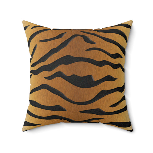 Wild Stripes Tiger Square Pillow