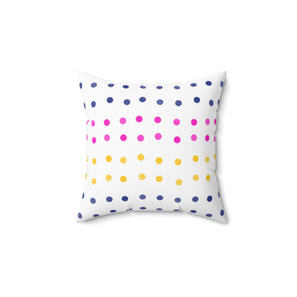 Personalized Dotted Dreams Square Pillow