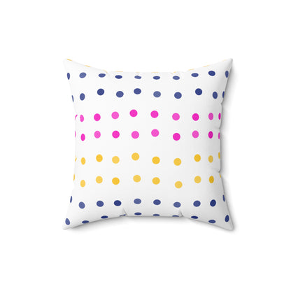 Personalized Dotted Dreams Square Pillow