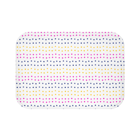 Dotted Dreams Bath Mat – Watercolor Floral Collection