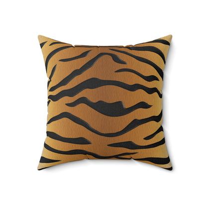 Wild Stripes Tiger Square Pillow