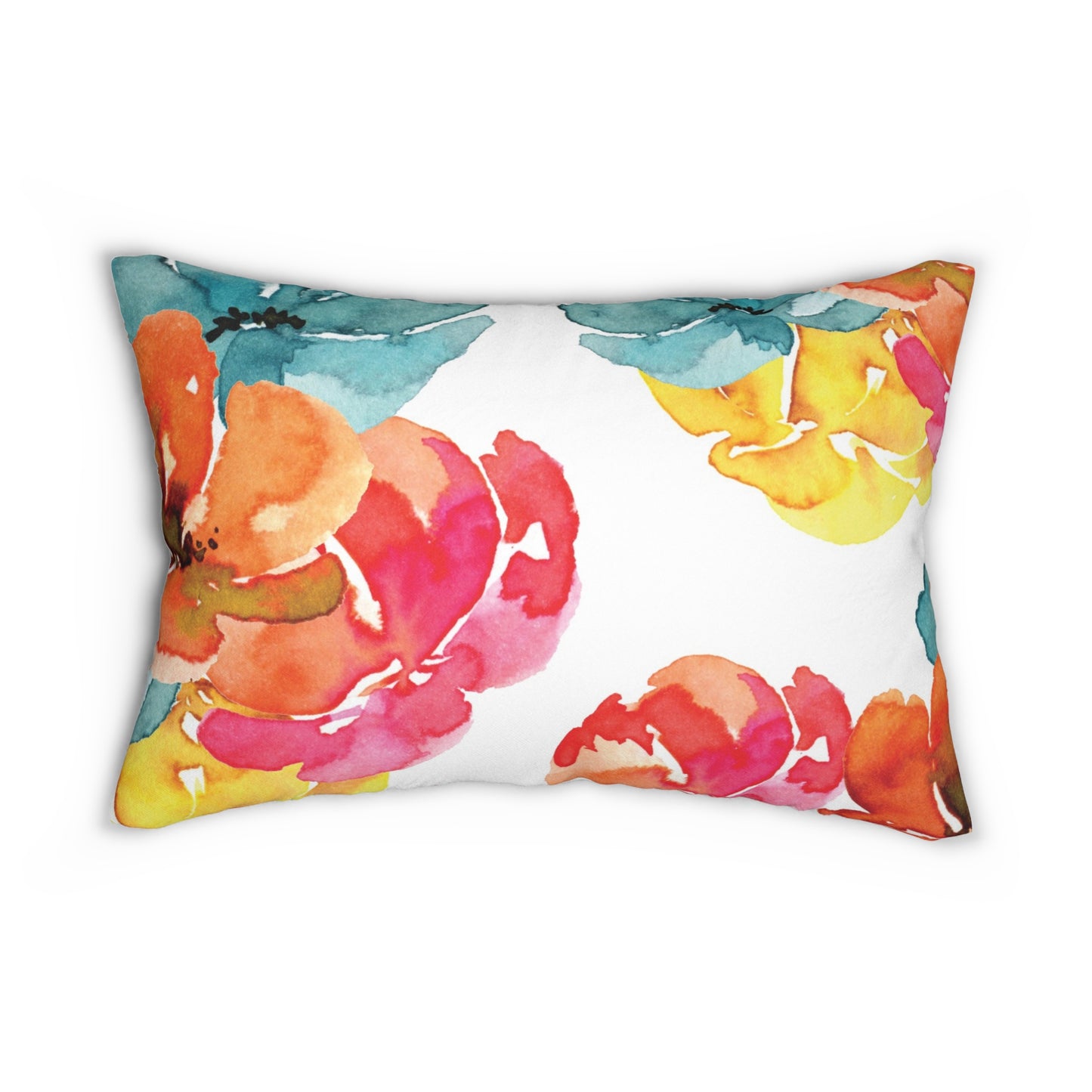 Personalized Flower Power Lumbar Pillow - Infuse Your Space with Joy!