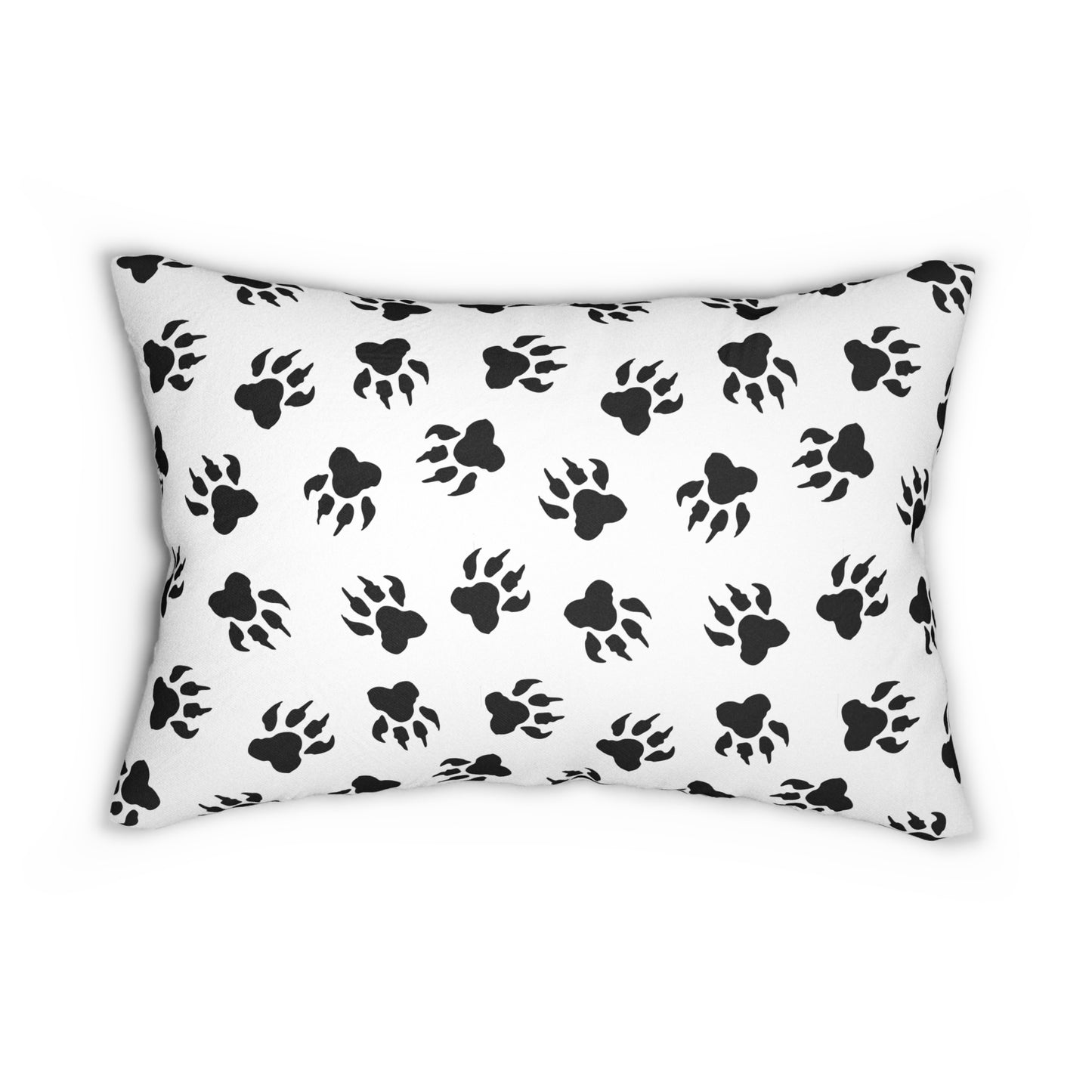 Tiger Paw Print Lumbar Pillow