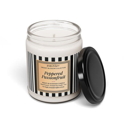 Classic Stripe Peppered Passionfruit Candle