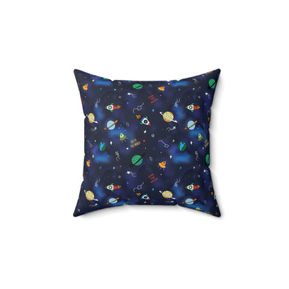 Astro Adventures Square Pillow: A Cosmic Escape for Bedtime Bliss