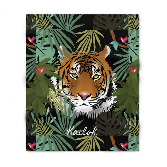 Jungle Tiger Throw Blanket