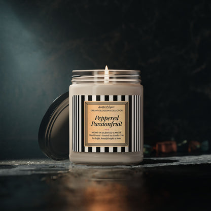 Classic Stripe Peppered Passionfruit Candle