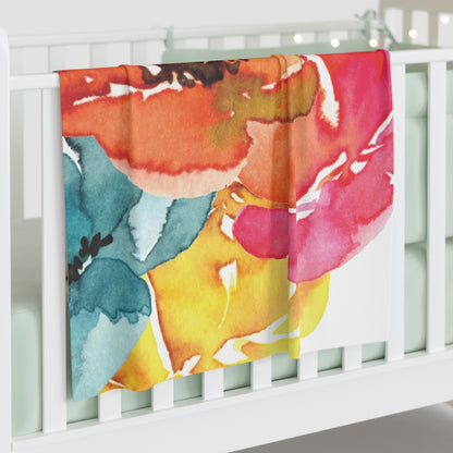 Flower Power Baby Swaddle Blanket- Wrap Your Little Princess in Comfort and Style!