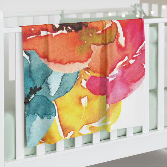 Flower Power Baby Swaddle Blanket- Wrap Your Little Princess in Comfort and Style!
