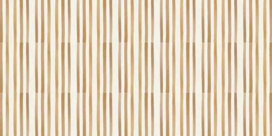 Golden Hour Latte Stripe Crib Sheet