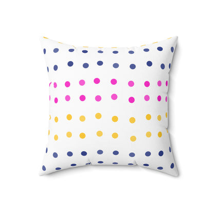 Personalized Dotted Dreams Square Pillow