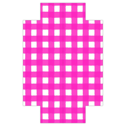 Perfectly Imperfect Hot Pink/White Fitted Sheet & Pillow Sham