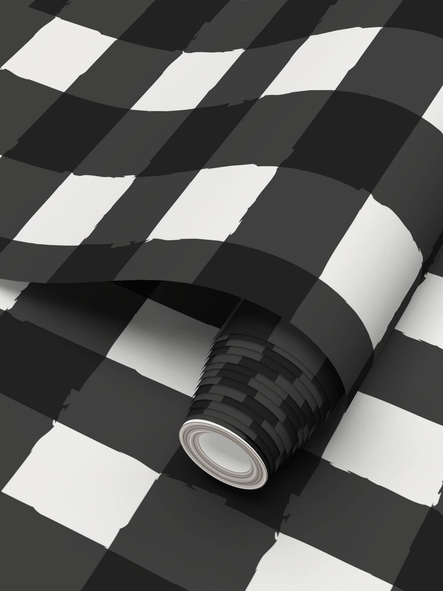 Charming Checkered: Black & White Wallpaper
