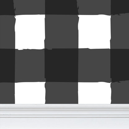 Charming Checkered: Black & White Wallpaper