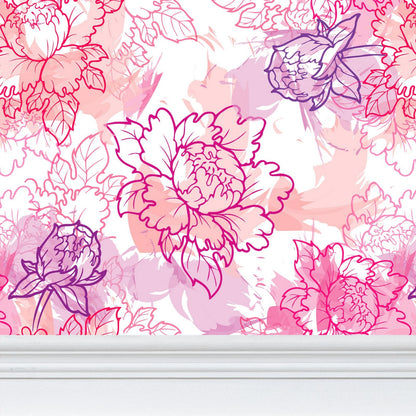 Soft Watercolor Floral Burst