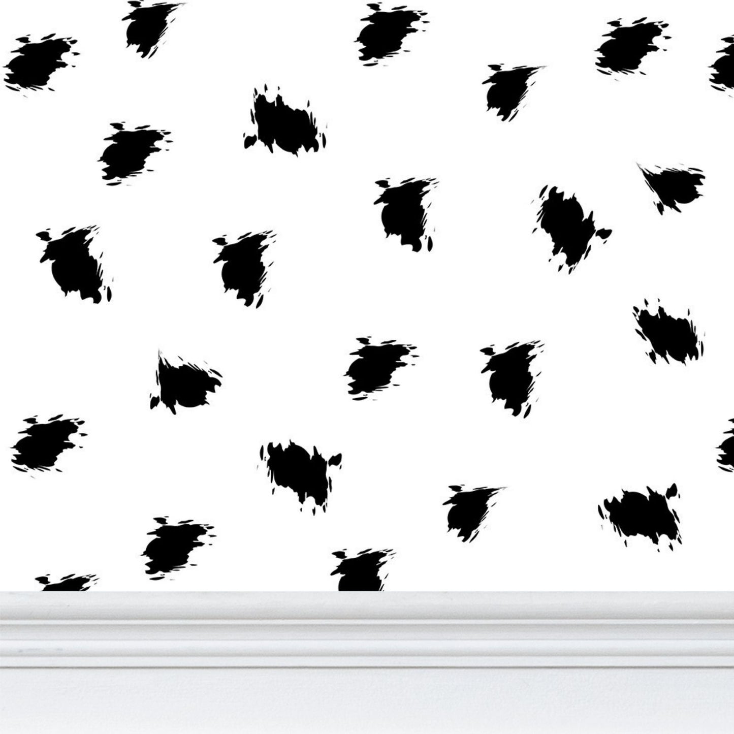 Chic Monochrome Spot Wallpaper - Revitalize Your Room