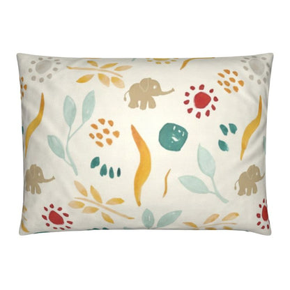 Baby Oh Baby Dreamy Elephant Velvet Lumbar Pillow – 14” × 20