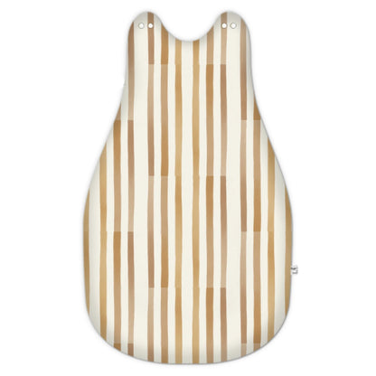 Golden Hour Latte Stripe Baby Cuddle Sack