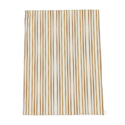 Golden Hour Latte Stripe Luxury Cuddle Throw