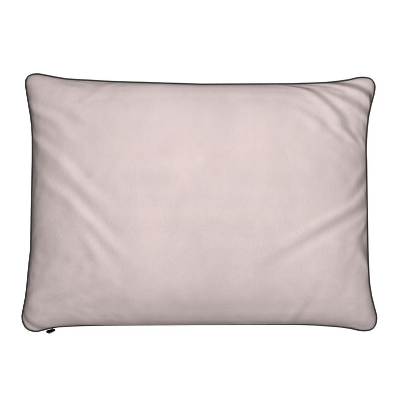 Classic Stripe Lumbar Pillow – Soft Pink Back