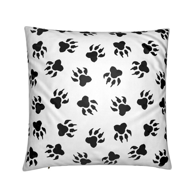 Wild Stripes Tiger Paw Velvet Pillow – 20x20”