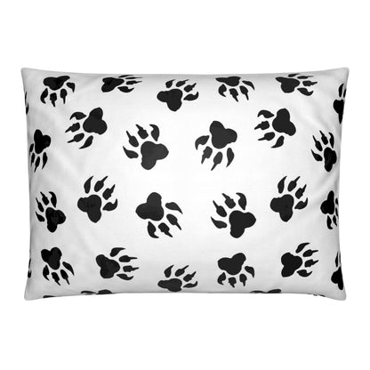 Paw‑Print Lumbar Pillow – Jungle Dreamer & Wild Stripes