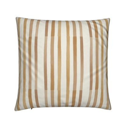 Golden Hour Latte Stripe Cuddle Pillow