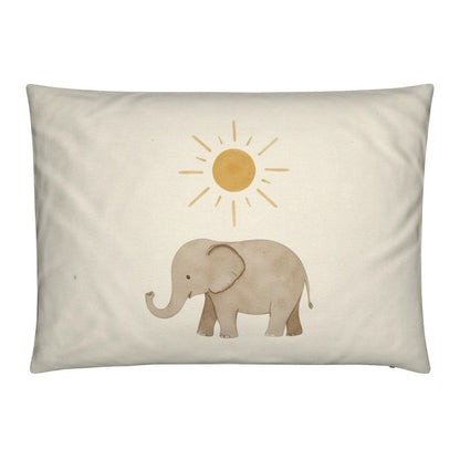 Elephant & Sun Velvet Shimmer Pillow – 14x20