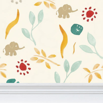Baby Oh Baby Elephant Garden Wallpaper