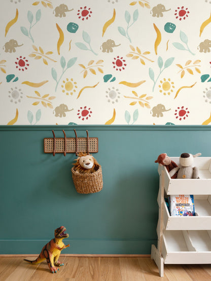 Baby Oh Baby Elephant Garden Wallpaper