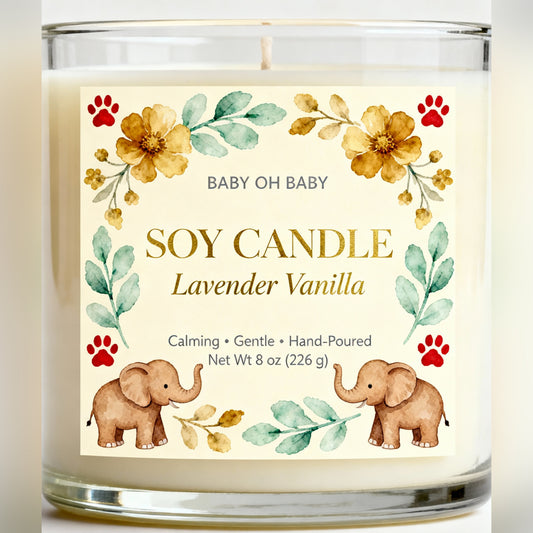 Baby Oh Baby Soy Candle – Lavender Vanilla