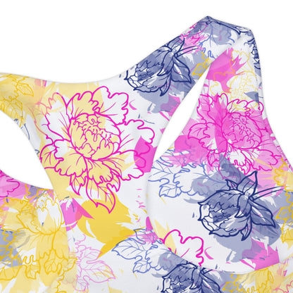 Watercolor Floral Dreams Girls' Swim Set