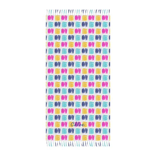 Personalized Scribble Boho Beach Cloth