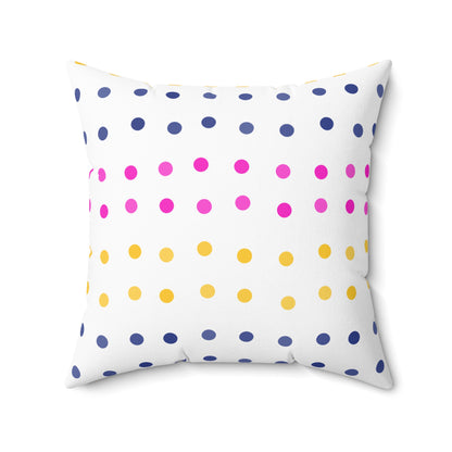Personalized Dotted Dreams Square Pillow