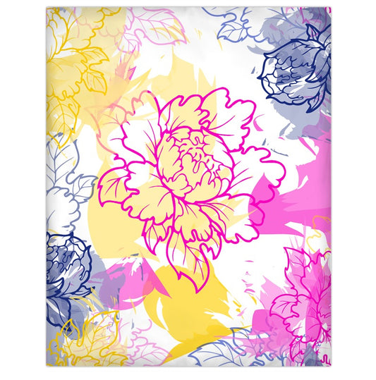 Watercolor Floral Dreams Duvet Cover
