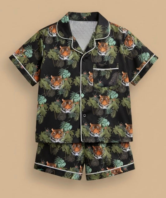 Jungle Dreamer Tiger Kids’ Pajama Set (Unisex)