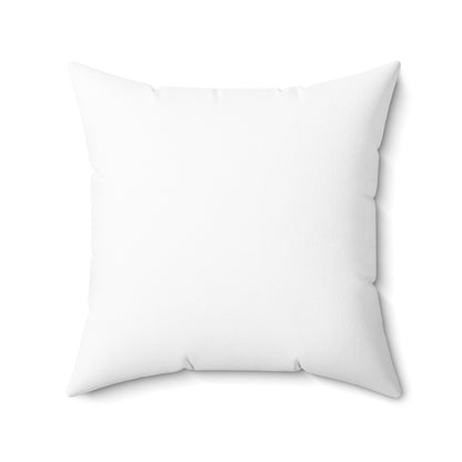 Personalized Charming Checkered: Black & White Square Pillow