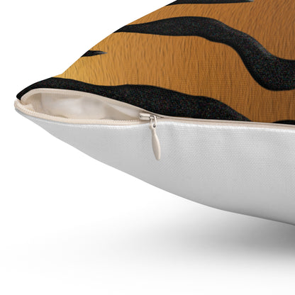 Wild Stripes Tiger Square Pillow